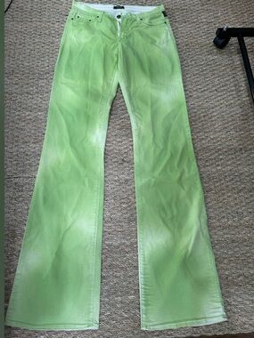 Light Green Flare Jeans